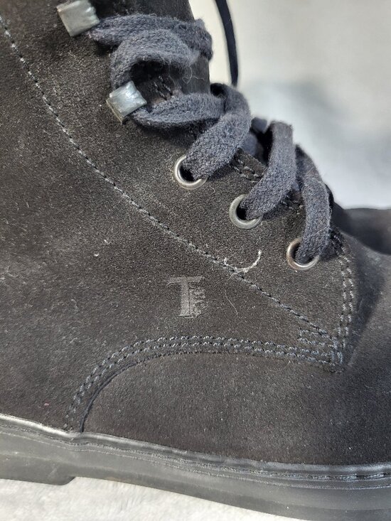Tods Men\'s Black Winter Lace Up Ankle Boots Size 39 ( US Size 7 ) main image 6
